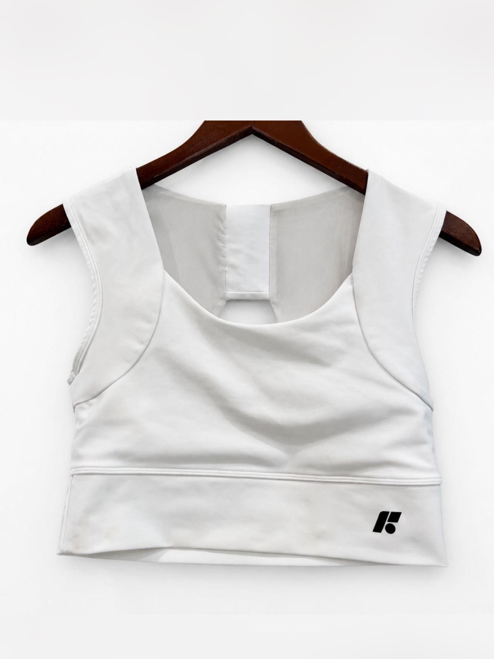 Forme Power Bra Size XL White XL Posture Support Crop Athletic Active Top